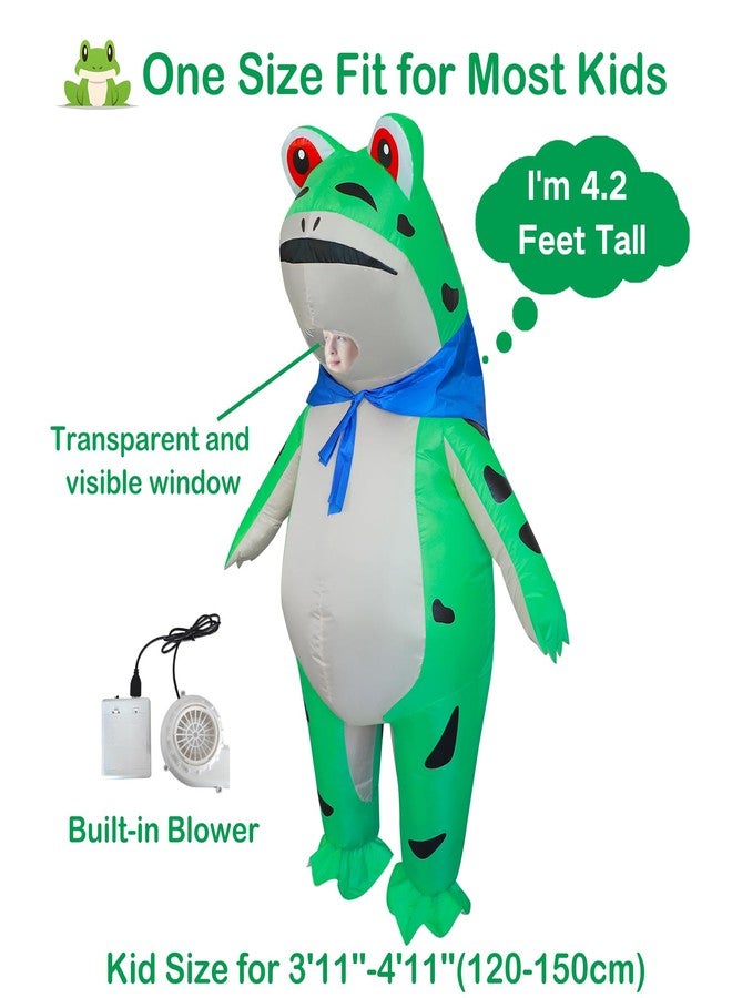 Stegosaurus Inflatable Frog Costume for Kids Halloween Cute Animal Costumes Funny Blow Up Suit for Boys Girls Cosplay Party - Image 2